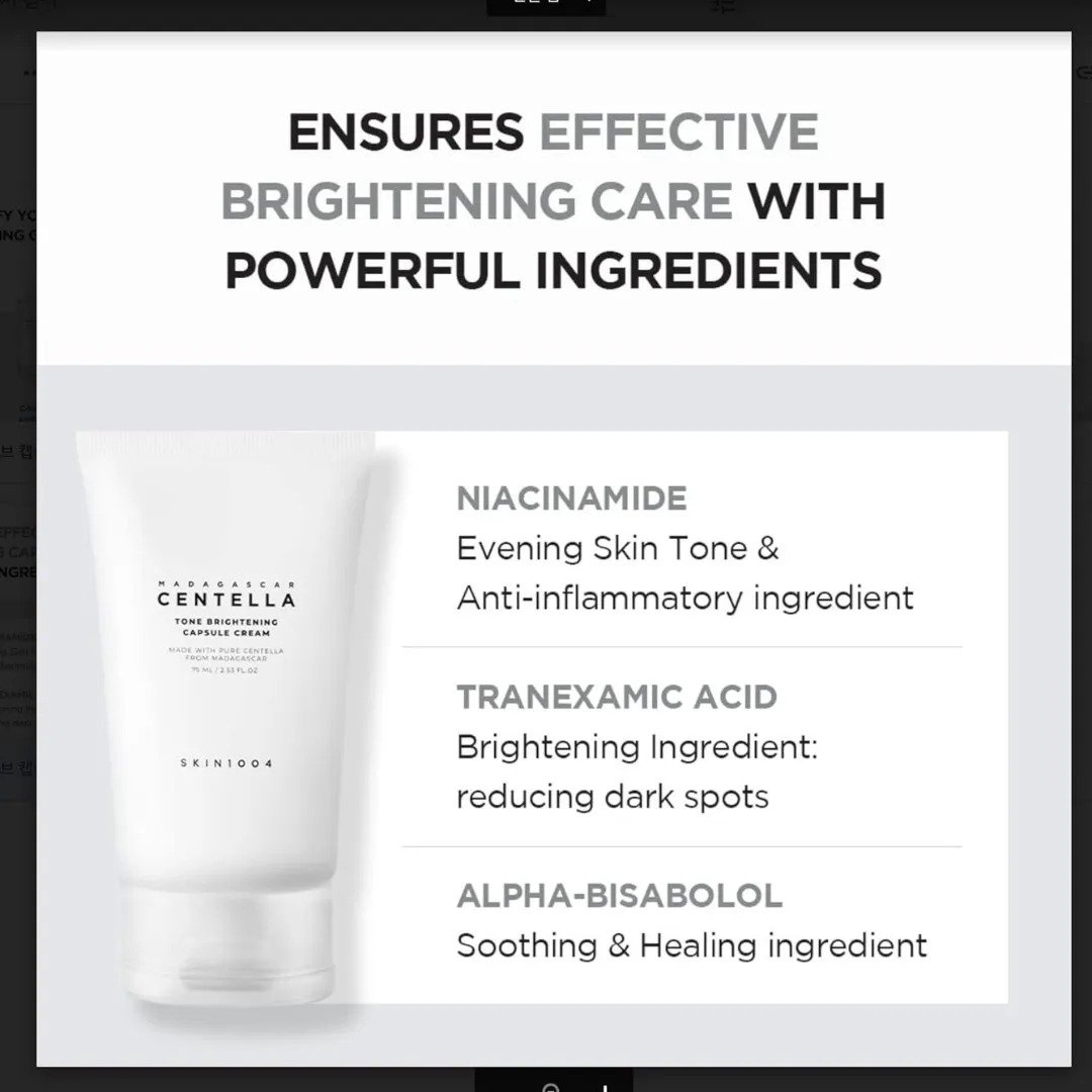Skin 1004 Centella Tone Brightening Capsule Cream - Image 3