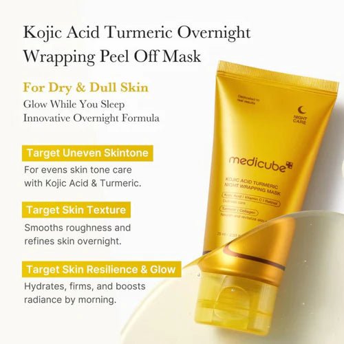 Medicube Kojic Acid Turmeric Night Wrapping Mask 75ml - Image 2