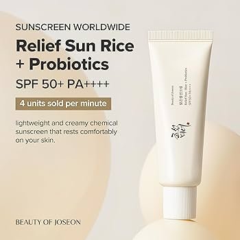 Beauty of Joseon Rice + Probiotics Sunscreen SPF 50+ PA++++ - Image 2