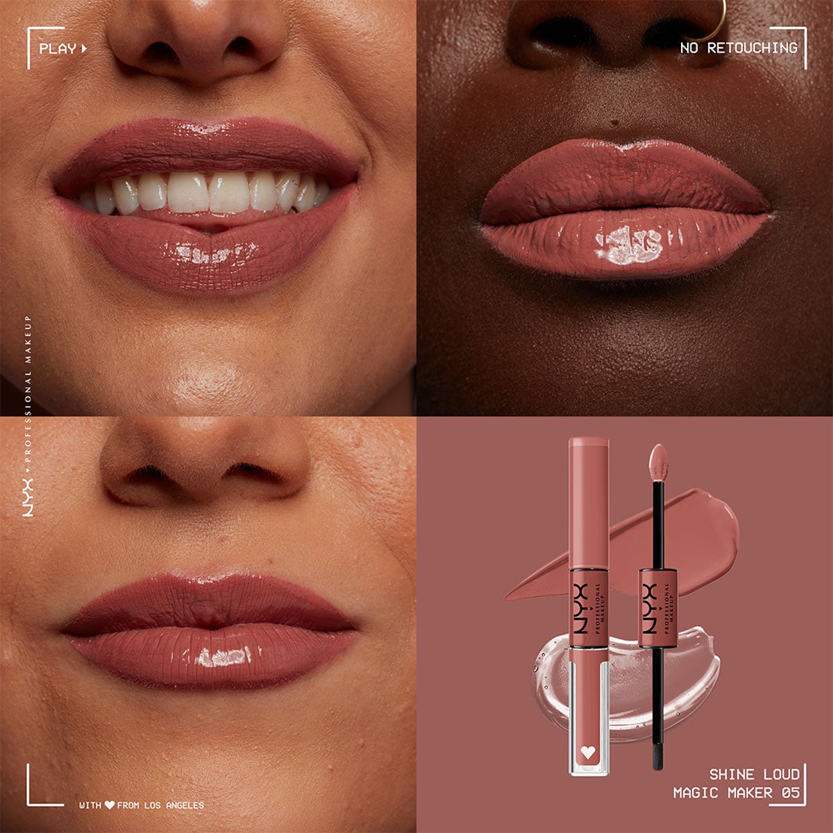 NYX Pro Makeup Shine Loud High Shine Lip Color & Gloss - Image 3